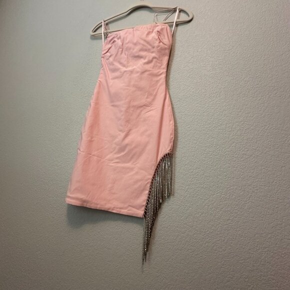 Fashion Nova Borrowed Hearts Mini Dress in Pink - Size XS - NWT - Picture 6 of 8